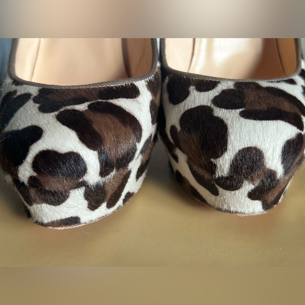Christian Louboutin Bibi 140mm Pony Hair Nairobi Platform Pumps 39 - Picture 5 of 8